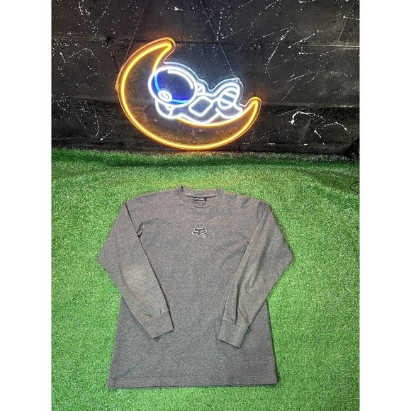 Vintage Fox Racing Crewneck Longsleeve Shirt Mens Size Med Logo Graphic‎ Y2K - Picture 1 of 6